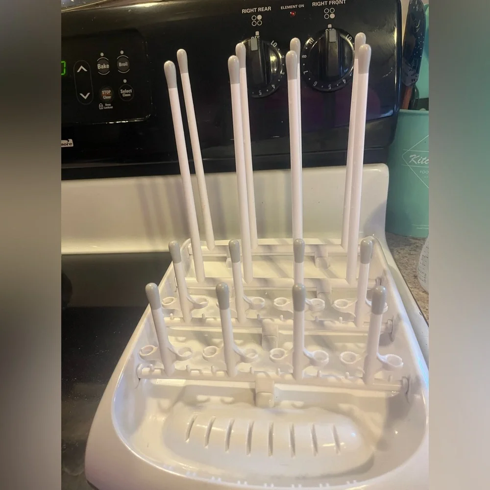White Bottle Drying Rack - Picture 1 of 3